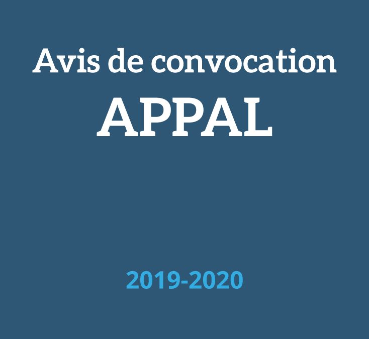 Avis de convocation 2020