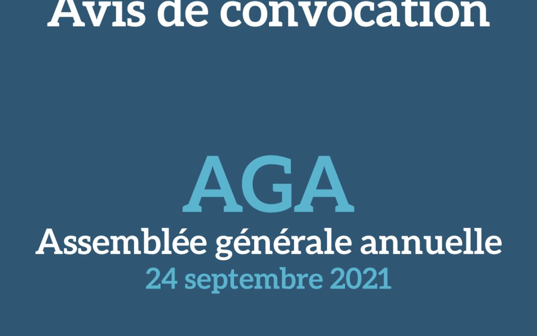 Avis de convocation AGA 2021