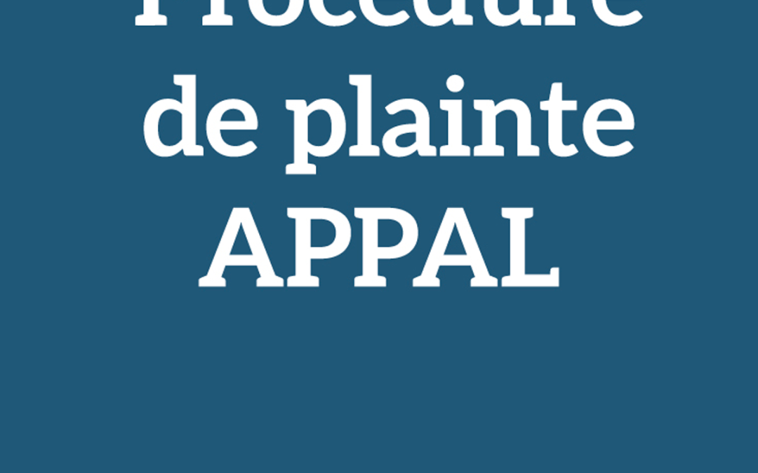 Procédures de plaintes