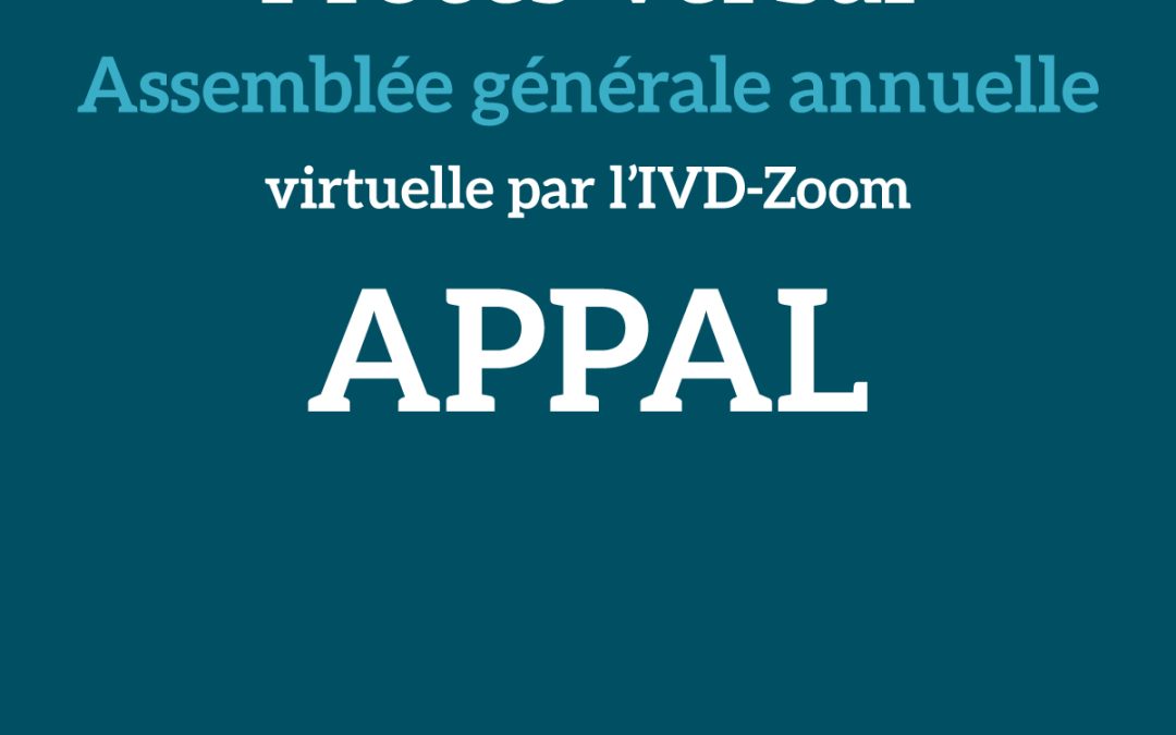 Procès-verbal AGA – 28 05 2021