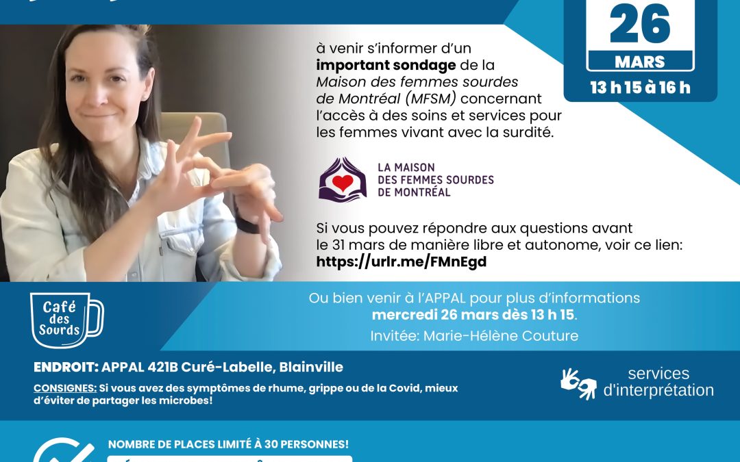 Café des Sourds – 26 mars