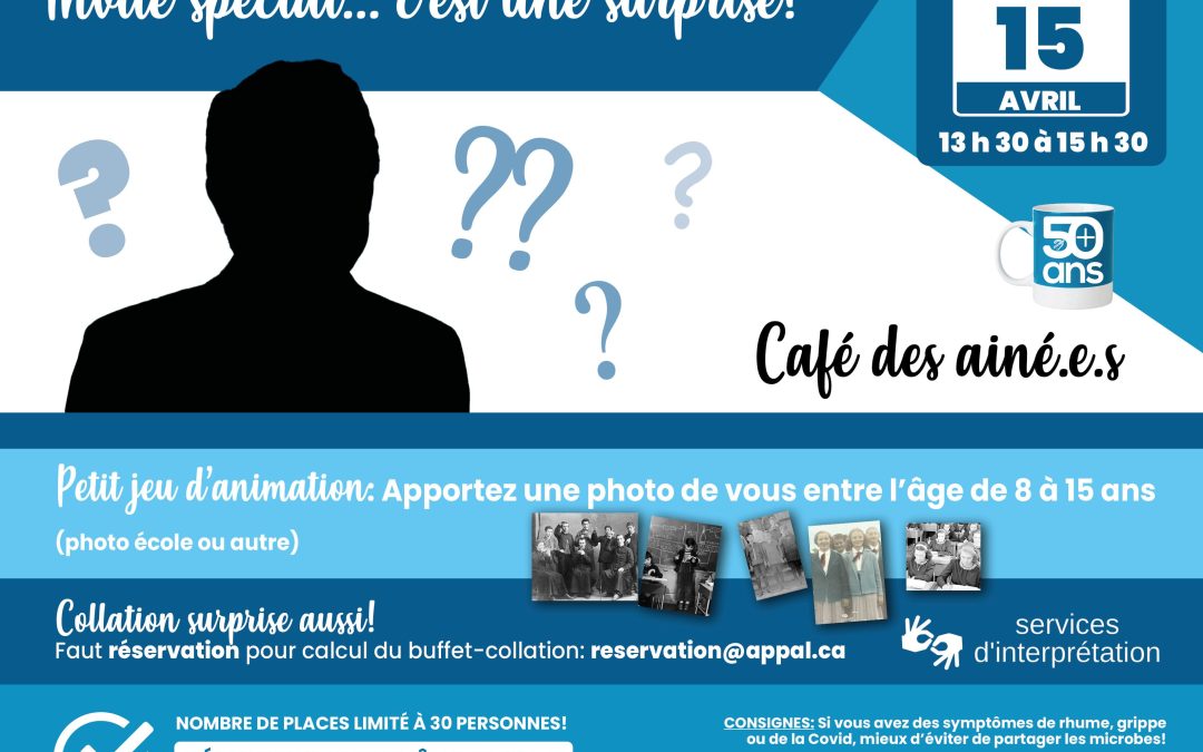 Café des ainés – 15 avril