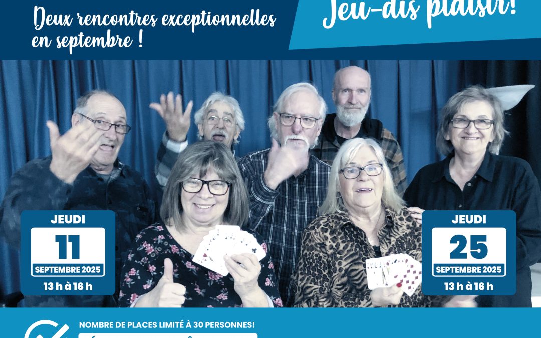Jeu-dis plaisir – 25 septembre